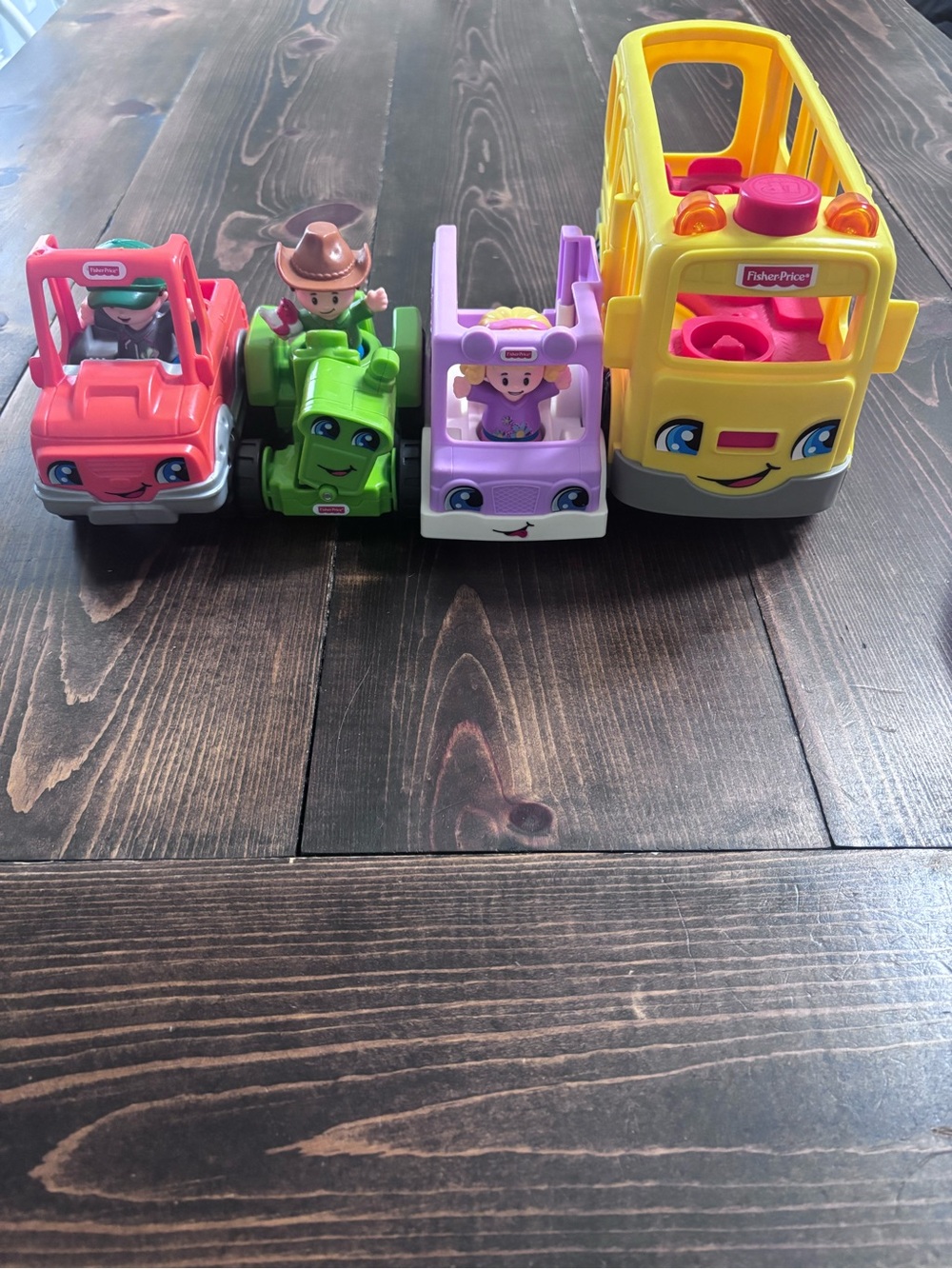 Fisher-Price Little People Colorful Playset Trucks & Bus & People